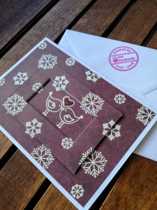 Valentines winter card